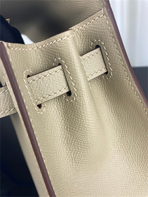 Kelly Sellier Bag Epsom Leather 25/28CM Gold/Silver Hardware In Trench Color HS