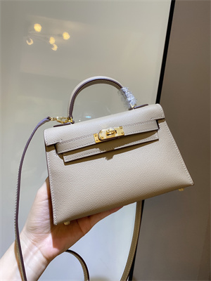 Kelly Mini II Bag Epsom Leather Gold/Silver hardware In Trench Color