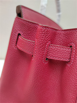 Bir.kin Bag TOGO Leather 25/30/35CM Gold/Silver Hardware In Rubis Color HS