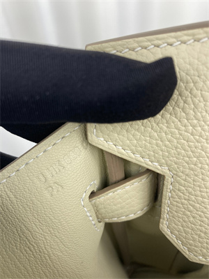 Bir.kin Bag TOGO Leather 25/30/35CM Gold/Silver Hardware In Craie Color HS