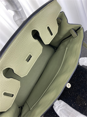 Bir.kin Bag TOGO Leather 25/30/35CM Gold/Silver Hardware In Sauge  Color HS