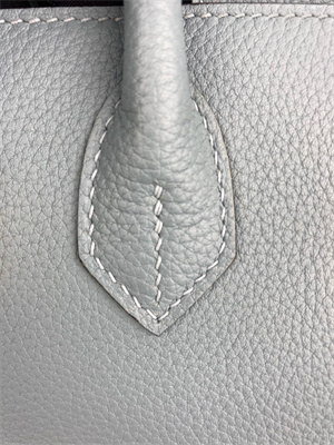 Bir.kin Bag TOGO Leather 25/30/35CM Gold/Silver Hardware In Azure Blue Color HS