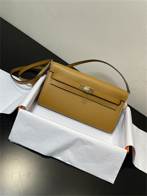 Kelly Classique To Go wallet Epsom Leather Gold Tone Metal In Sesame Color HS