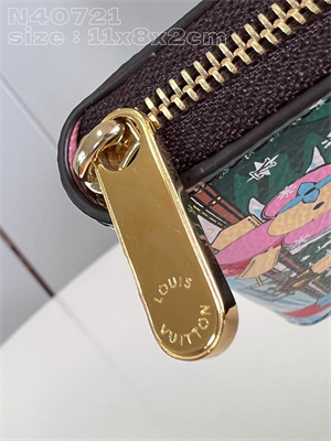 L.V Zippy Coin Purse Vivienne Holidays Damier Ebene N40721