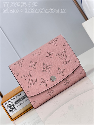 L.V IRIS Compact Wallet Monogram Leather Pink M62542