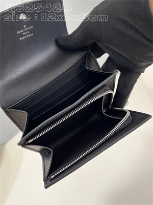 L.V IRIS Compact Wallet Monogram Leather Black M62542