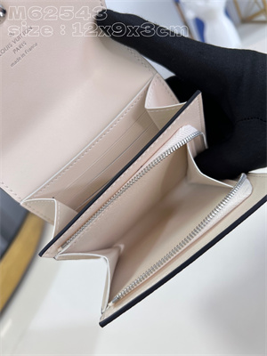 L.V IRIS Compact Wallet Monogram Leather Cream M62543