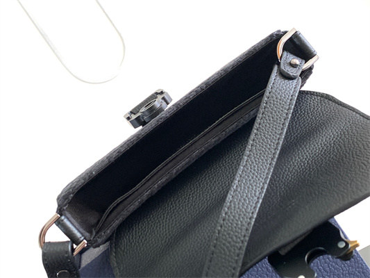 Di.or Mini Saddle Messenger Bag With Flap Black Oblique Jacquard With Grained Calfskin