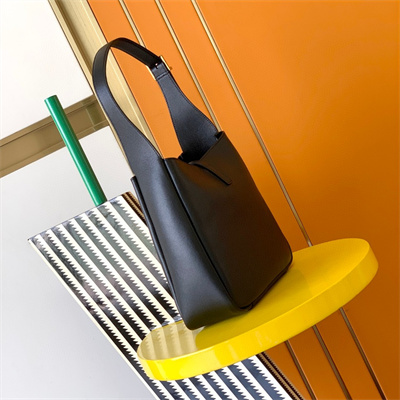 Y.S.L LE 5 A 7 Supple SMALL HOBO BAG In Black Leather