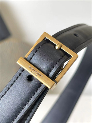 Y.S.L LE 5 A 7 HOBO BAG In Black Smooth Leather