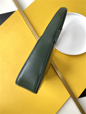 Y.S.L LE 5 A 7 HOBO BAG In Dk Green Smooth Leather