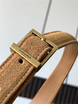 Y.S.L LE 5 A 7 HOBO BAG In Brown Suede Leather