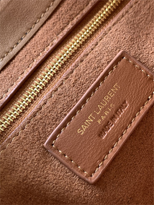 Y.S.L LE 5 A 7 HOBO BAG In Brown Suede Leather