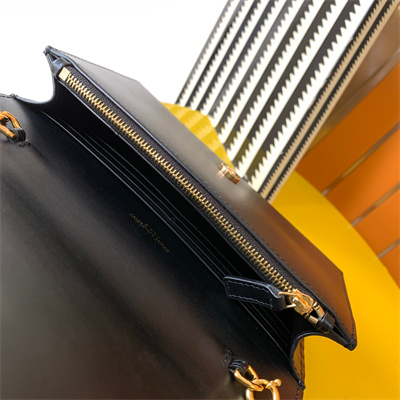 Y.S.L KATE SMALL TASSEL IN SMOOTH Leather Gold Tone Metal Black Color