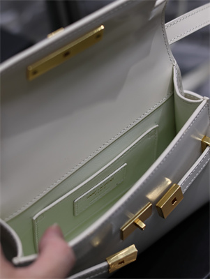 Y.S.L MANHATTAN MINI Crossbody Bag In BOX Saint Laurent White Color