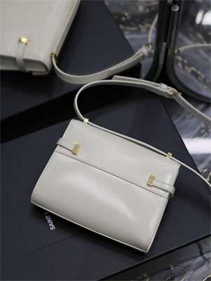 Y.S.L MANHATTAN MINI Crossbody Bag In BOX Saint Laurent White Color