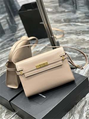 Y.S.L MANHATTAN Shoulder Bag In BOX Saint Laurent Nude Pink Color