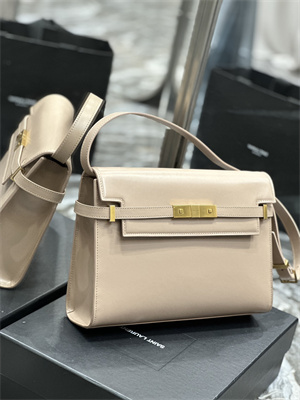 Y.S.L MANHATTAN Shoulder Bag In BOX Saint Laurent Nude Pink Color