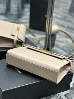 Y.S.L MANHATTAN Shoulder Bag In BOX Saint Laurent Nude Pink Color