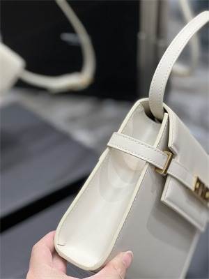 Y.S.L MANHATTAN SMALL Shoulder Bag In BOX Saint Laurent White Color