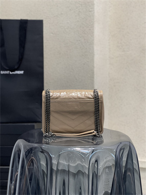 Y.S.L NIKI BABY In Vintage Leather Beige Color