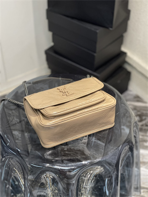 Y.S.L NIKI BABY In Vintage Leather Beige Color