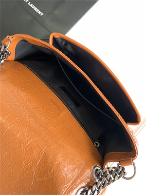 Y.S.L NIKI MEDIUM In Vintage Leather Brown Color