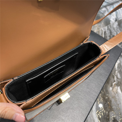 Y.S.L SOLFERINO SMALL SATCHEL IN Cotton Canvas and Leather Gold Tone Metal