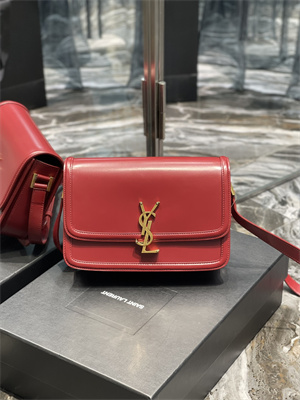 Y.S.L SOLFERINO MEDIUM SATCHEL IN BOX SAINT LAUREN Gold Tone Metal Burgundy Color