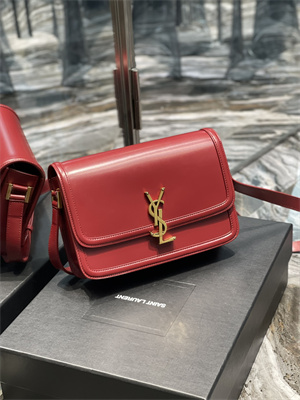 Y.S.L SOLFERINO MEDIUM SATCHEL IN BOX SAINT LAUREN Gold Tone Metal Burgundy Color