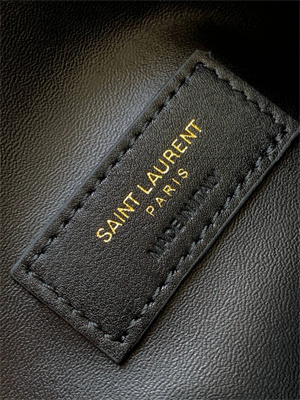 Y.S.L GABBY ZIPPED POUCH IN QUILTED LAMBSKIN White Color Gold Tone Metal