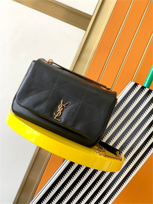 Y.S.L JAMIE 4.3 SMALL BAG IN LAMBSKIN Black Color Gold Tone Metal