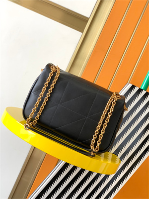 Y.S.L JAMIE 4.3 SMALL BAG IN LAMBSKIN Black Color Gold Tone Metal