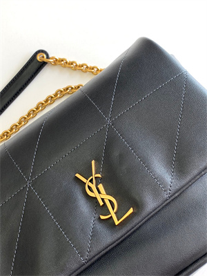 Y.S.L JAMIE 4.3 SMALL BAG IN LAMBSKIN Black Color Gold Tone Metal