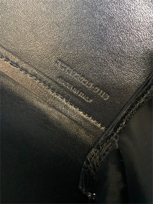 Y.S.L SAC DE JOUR NANO In Navy Crocodile Embossed Leather Silver Tone Metal