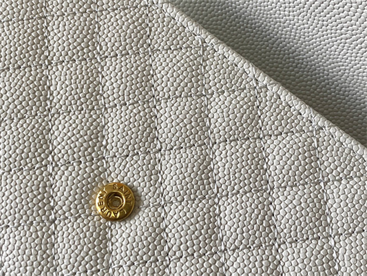 Y.S.L SMALL ENVELOPE WALLET IN MIX MATELASS?? GRAIN DE POUDRE EMBOSSED LEATHER White Color Gold Tone Metal