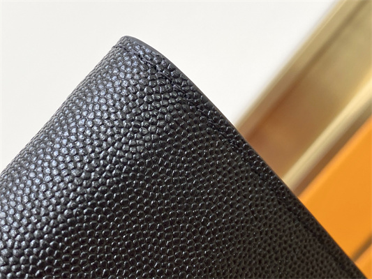 Y.S.L CASSANDRE EAST/WEST WALLET IN GRAIN DE POUDRE EMBOSSED LEATHER Black Color