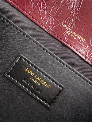 Y.S.L NIKI BABY In Vintage Leather Burgundy Color