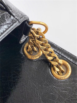 Y.S.L NIKI MEDIUM In Vintage Leather Black Color