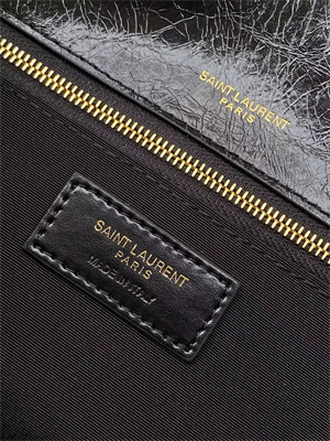 Y.S.L NIKI MEDIUM In Vintage Leather Black Color