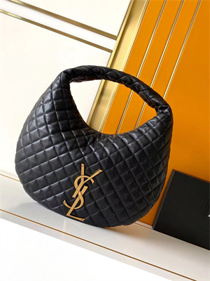 YSL ICARE HOBO In Quilted Nappa Lambskin Black