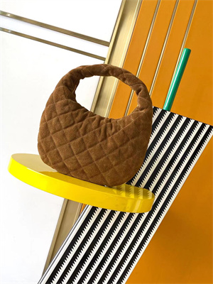 YSL ICARINO In Quilted Suede Cognac