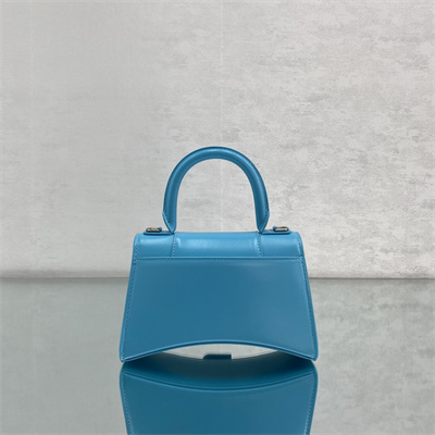 Women’s Hourglass XS Handbag Shiny Box Calfskin In Blue