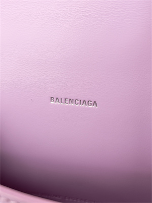 Women’s Hourglass XS Handbag Crocodile Embossed In Lt Purple-Silver