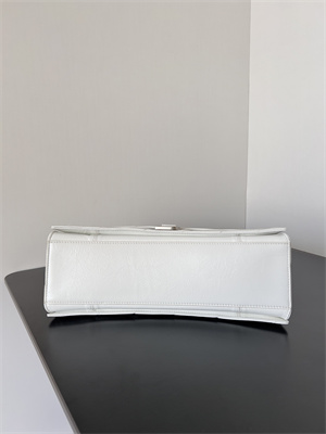 Women’s CRUSH Medium Chain Bag Quilted In White Crushed Calfskin