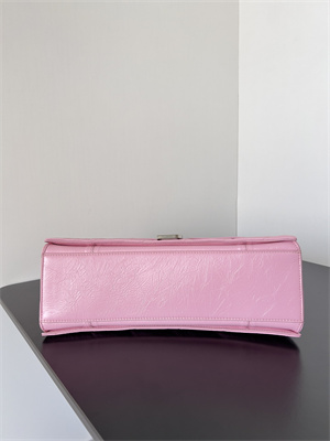 Women’s CRUSH Medium Chain Bag Quilted In Pink Crushed Calfskin