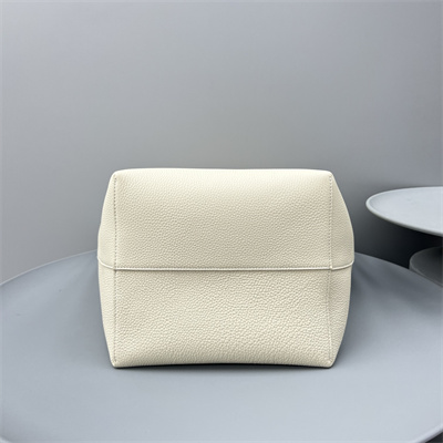 The Row Park N/S Large Tote Bag Grained Calfskin White Color