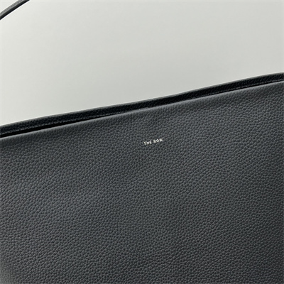 The Row Park N/S Large Tote Bag Grained Calfskin Black Color