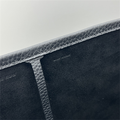 The Row Park N/S Large Tote Bag Grained Calfskin Black Color