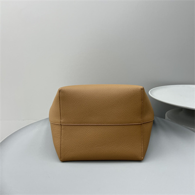 The Row Park N/S Large Tote Bag Grained Calfskin Brown Color